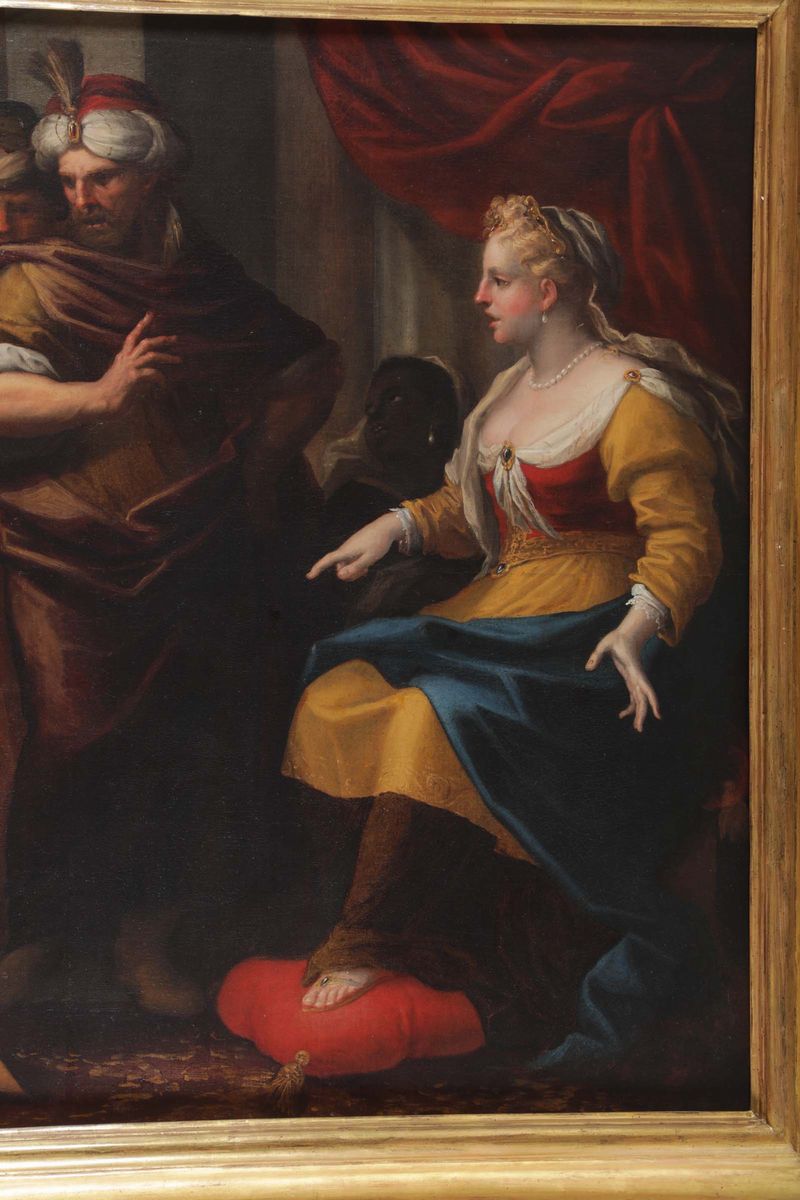 Gio Raffaele Badaracco (genova 1648 - 1726)potifa Si Adira di Fronte alla Veste di Giuseppe