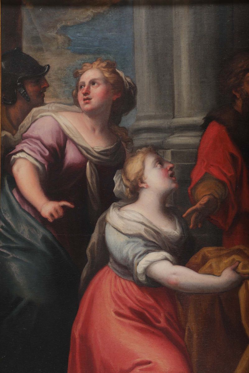 Gio Raffaele Badaracco (genova 1648 - 1726)potifa Si Adira di Fronte alla Veste di Giuseppe