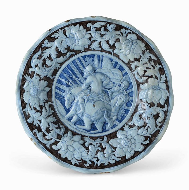 Grande piatto Pavia, fine XVII - inizio XVIII secolo  - Auction Majolica and Porcelains - II - Cambi Casa d'Aste
