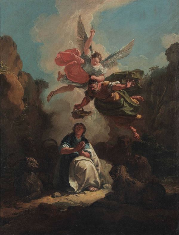 Francesco Fontebasso (1707-1769) Mose e Aronne celebrano la Pasqua Daniele nella fossa dei leoni