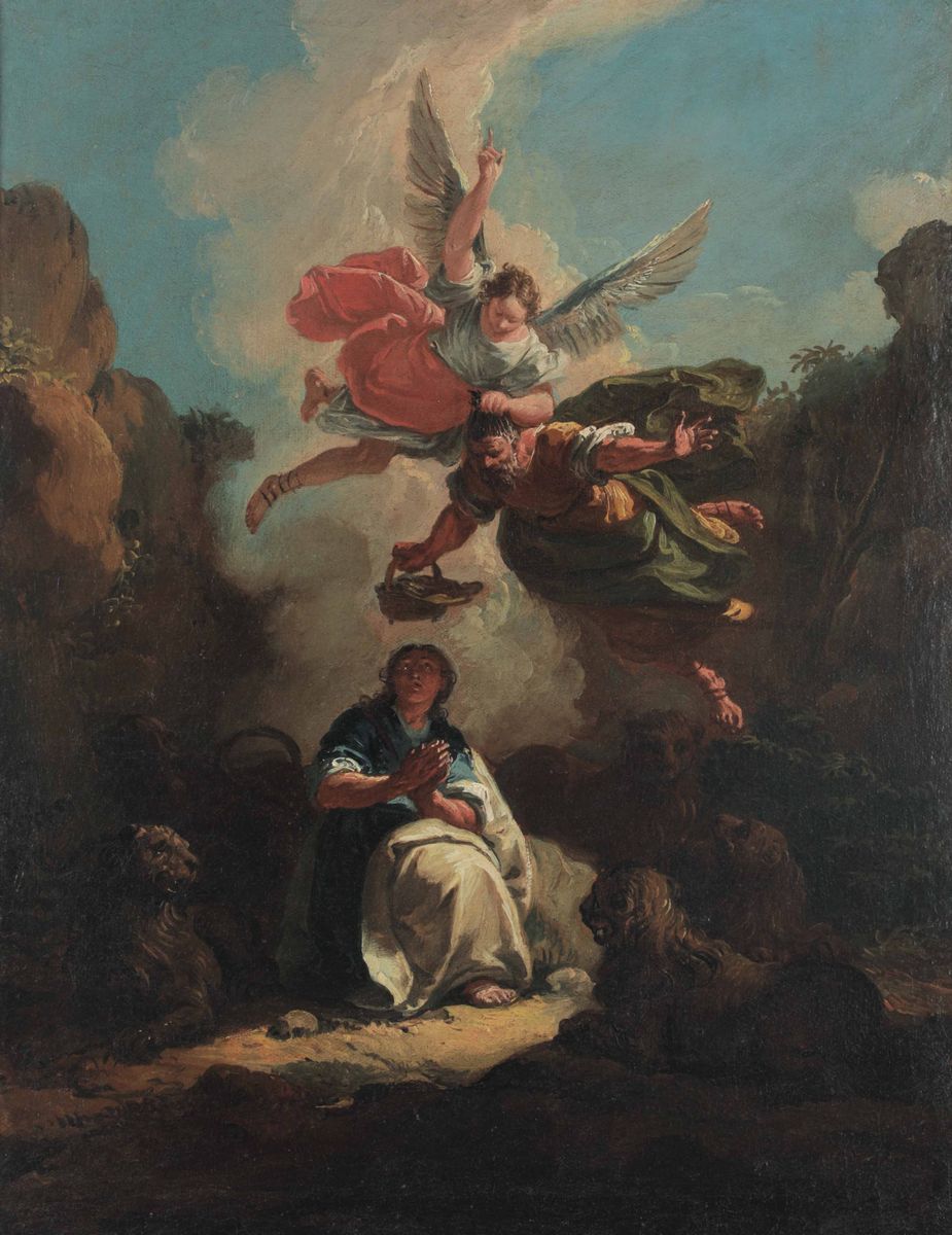 Francesco Fontebasso (1707-1769)mose e Aronne Celebrano la Pasqua Daniele nella Fossa dei Leoni