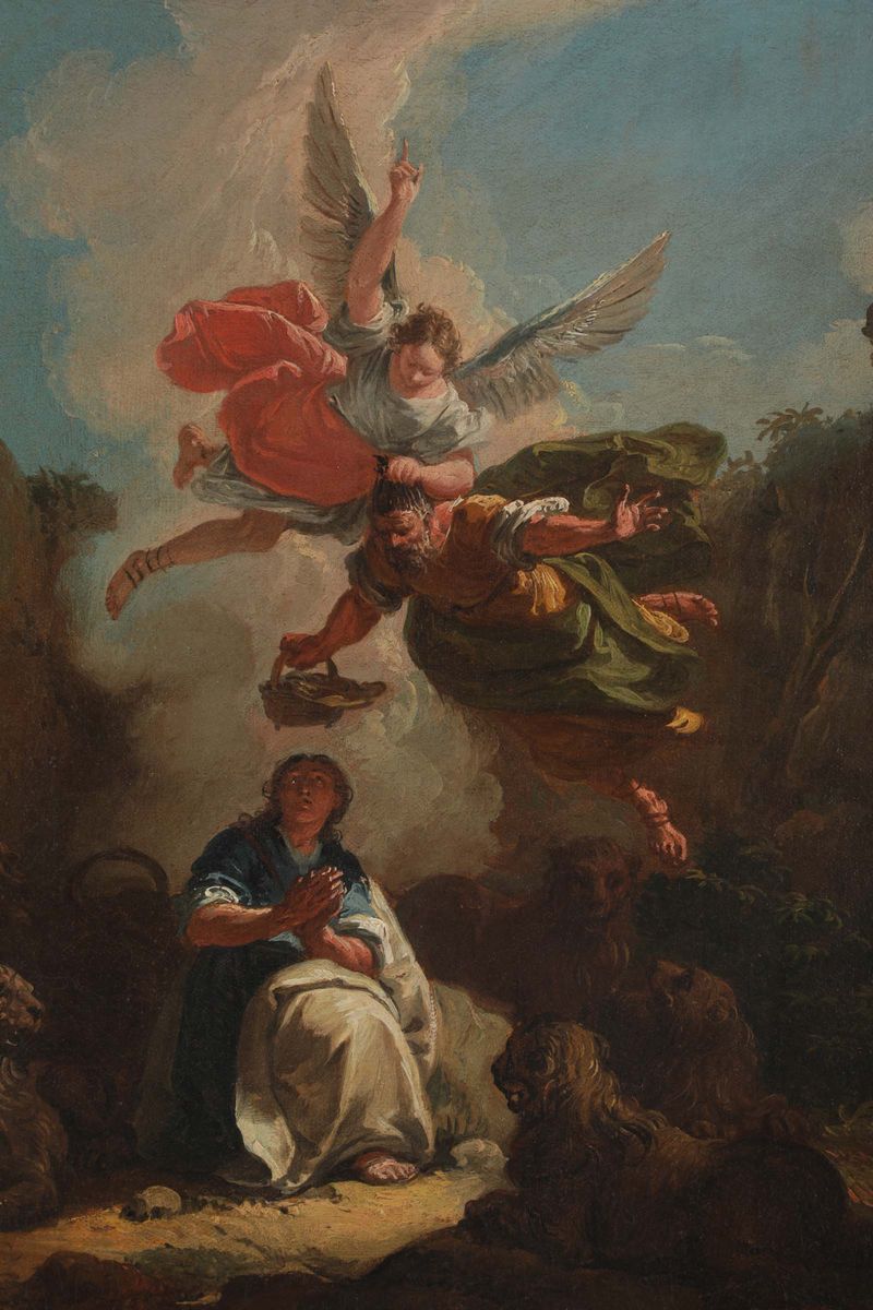 Francesco Fontebasso (1707-1769)mose e Aronne Celebrano la Pasqua Daniele nella Fossa dei Leoni