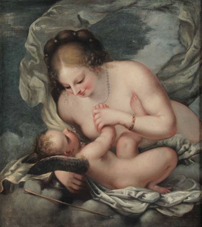 Pietro Liberi (padova 1614 - Venezia 1687)venere e Cupido