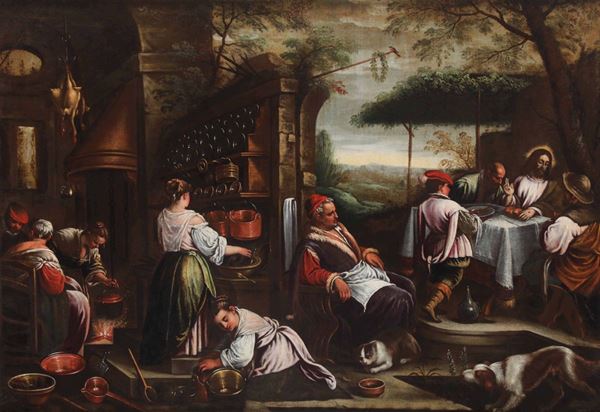 Jacopo da Ponte detto Bassano (1510/18-1592) Cena di Emmaus