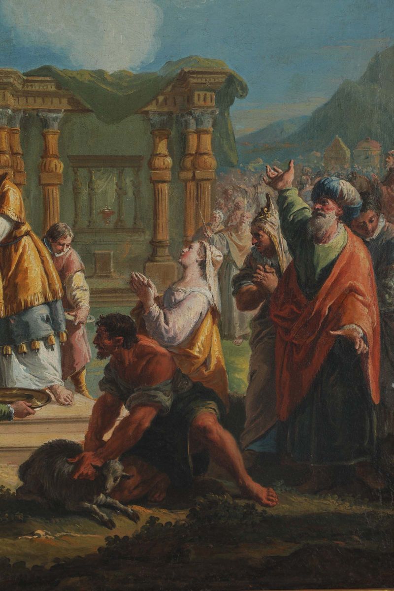 Francesco Fontebasso (1707-1769)mosè Salvato dalle Acque il Sacrificio di Aronne