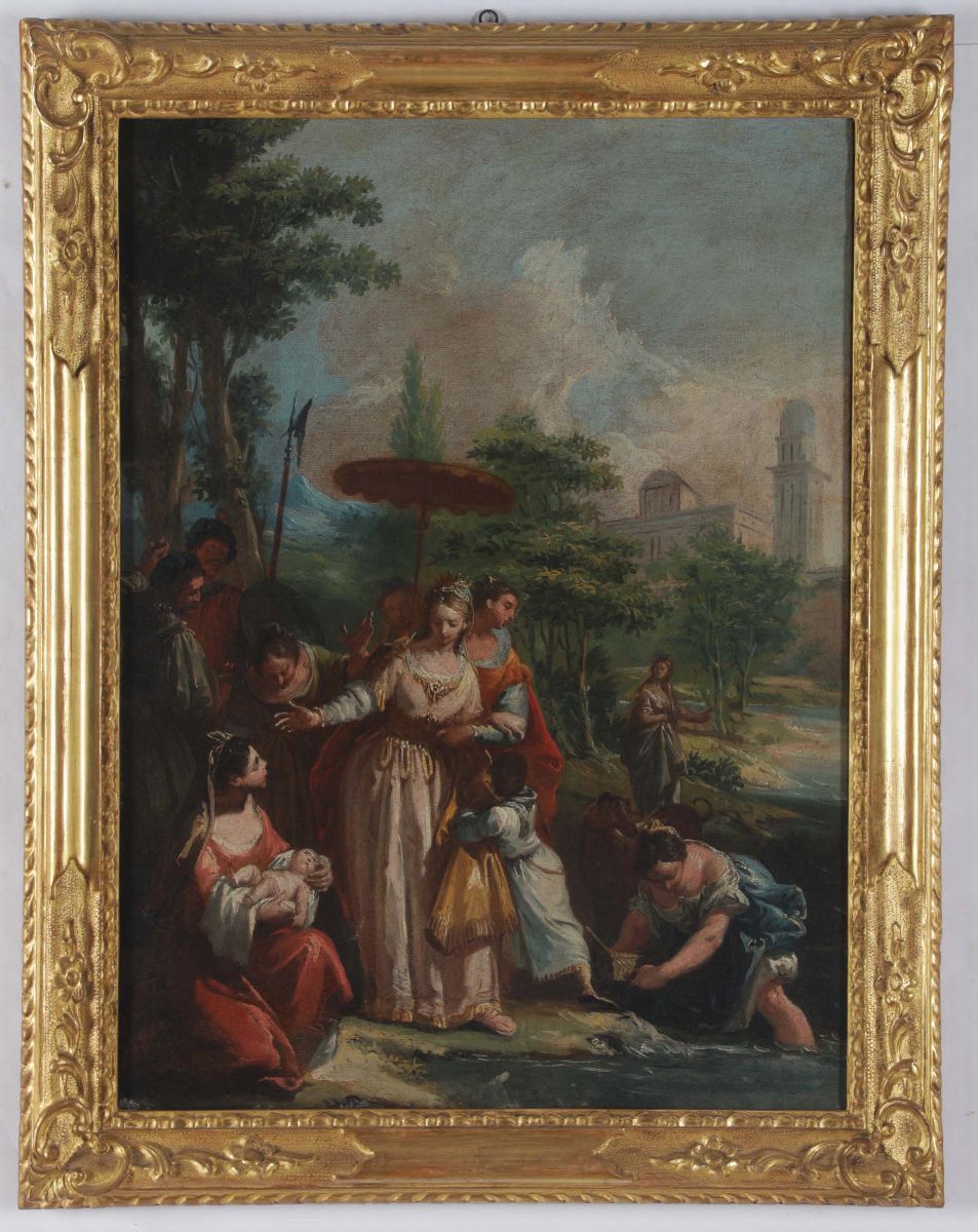 Francesco Fontebasso (1707-1769)mosè Salvato dalle Acque il Sacrificio di Aronne