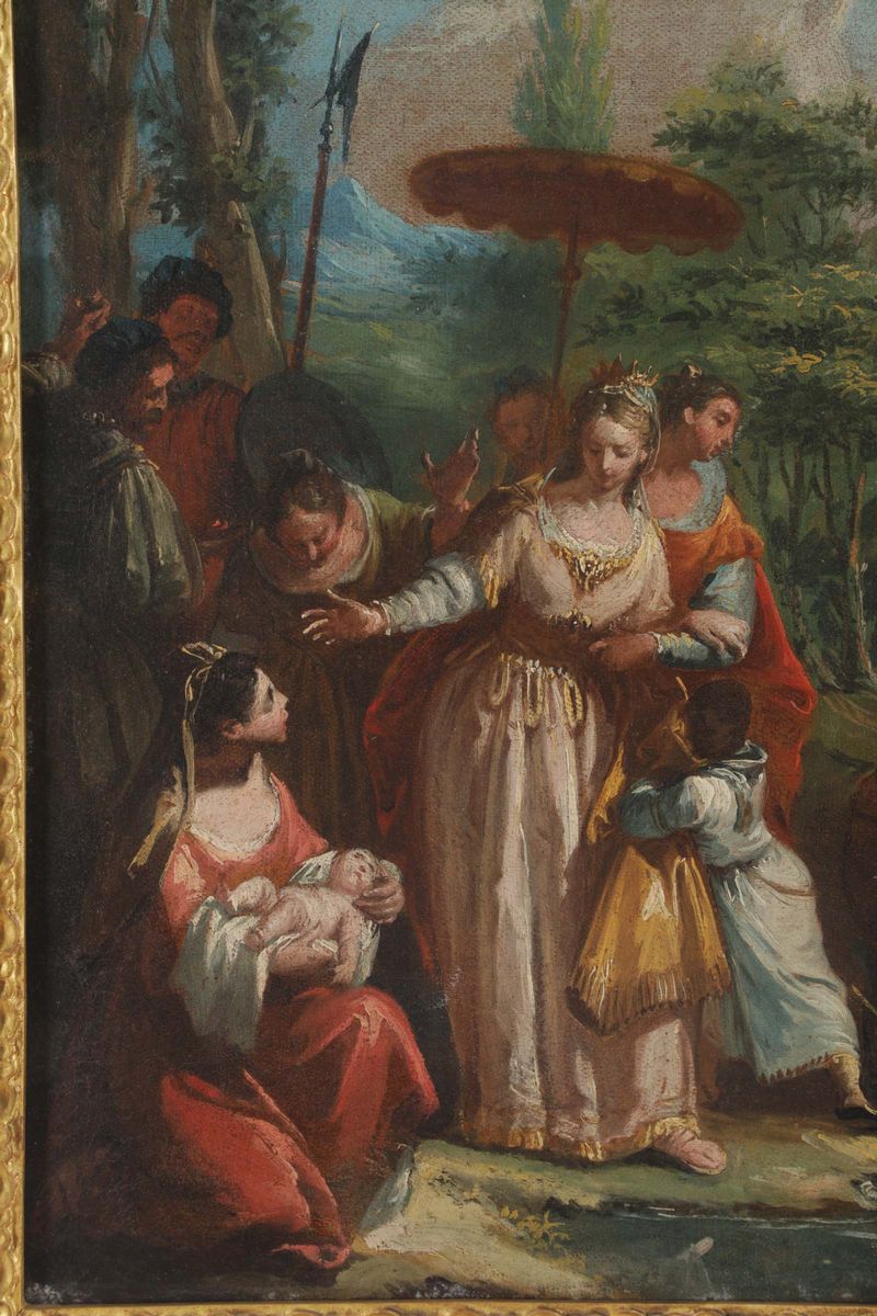 Francesco Fontebasso (1707-1769)mosè Salvato dalle Acque il Sacrificio di Aronne