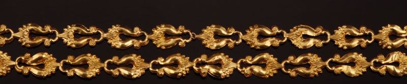 Gold necklace  - Auction Fine Coral Jewels - Cambi Casa d'Aste