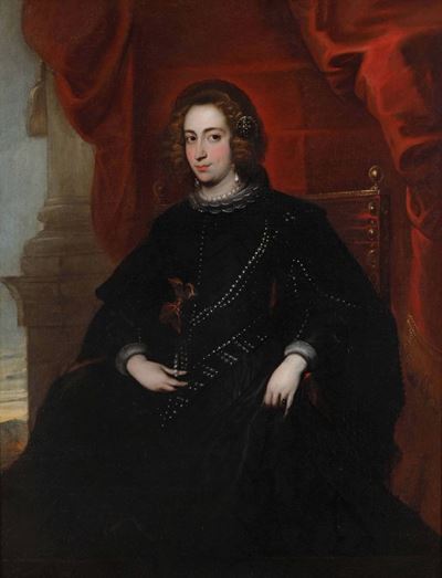 Jan Roos (1591-1638)ritratto di Gentildonna Genovese