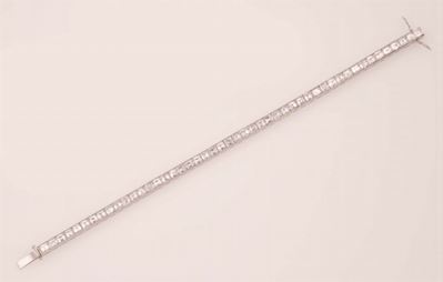 Bracciale Tennis con Diamanti Taglio Princess