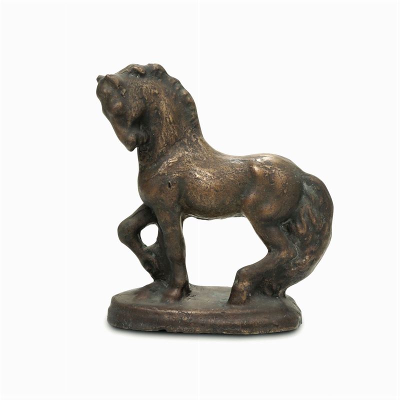 Cavallino in bronzo, XIX-XX secolo  - Auction Fine Art - I - Cambi Casa d'Aste