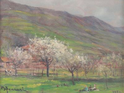 Berto Ferrari (bogliasco 1887 - Genova Quarto 1965)primavera, 1956