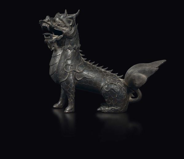 A bronze censer in the shape of a Pho dog, China, Ming Dynasty, 17th century