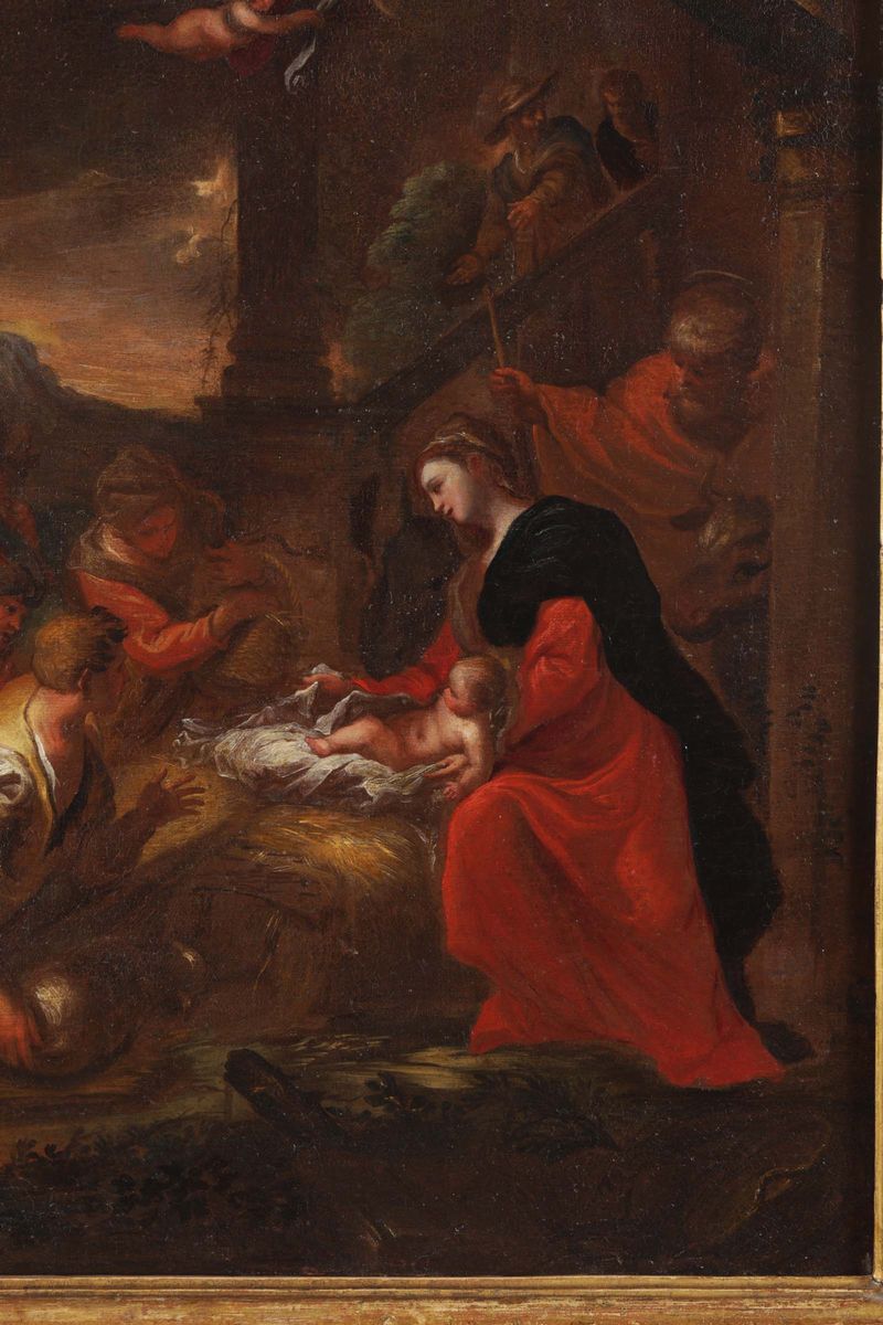 Domenico Piola (genova 1627-1703)adorazione dei Pastori
