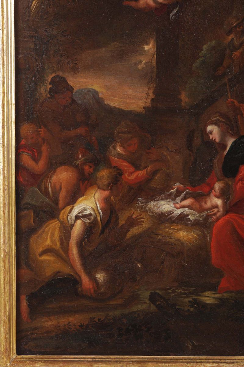 Domenico Piola (genova 1627-1703)adorazione dei Pastori