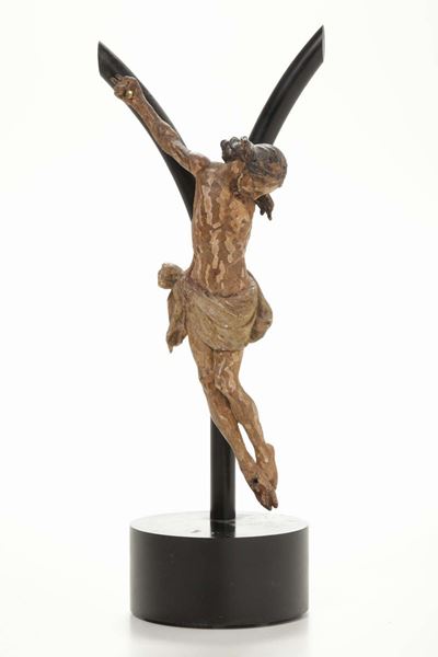 Corpus Christi in Legno Policromo. Arte Barocca del XVIII Secolo