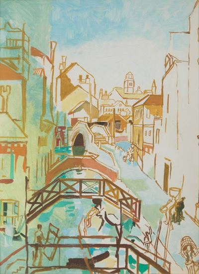 Fulvio Bianconi (1915-1996)venezia, Veduta di Canale