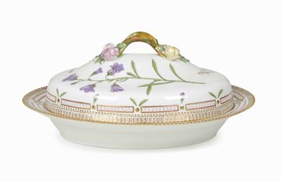 Terrina Ovale con Coperchio Danimarca, Manifattura Royal Copenhagen, 1972-1973 Circa
