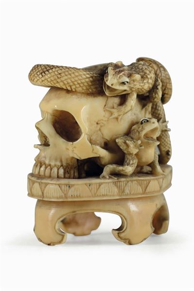 Memento Mori in Avorio. Giappone XVIII-XIX Secolo