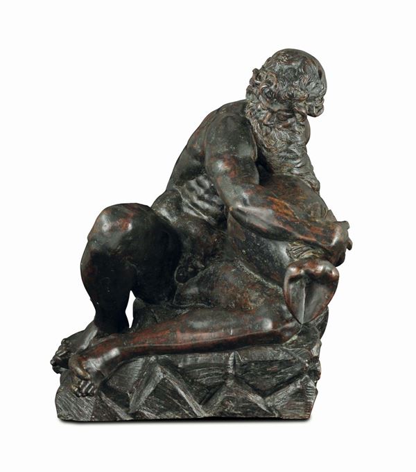 A River God in molten and chiselled bronze. Pietro Tacca (1577 - 1640)
