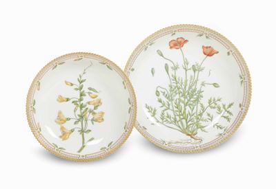 Due Bacinelle Danimarca, Manifattura Royal Copenhagen, Seconda Metà del XX Secolo