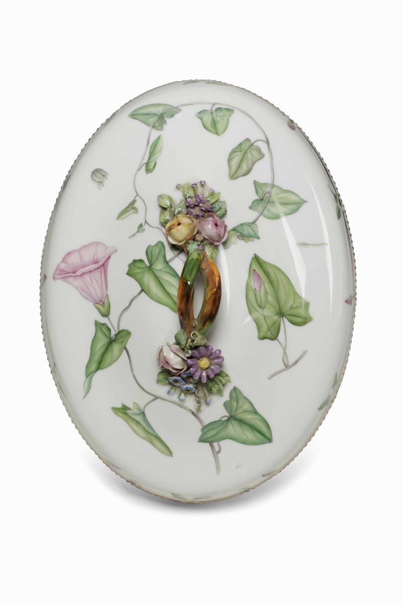 Terrina Ovale con Coperchio Danimarca, Manifattura Royal Copenhagen, Seconda Metà del XX Secolo