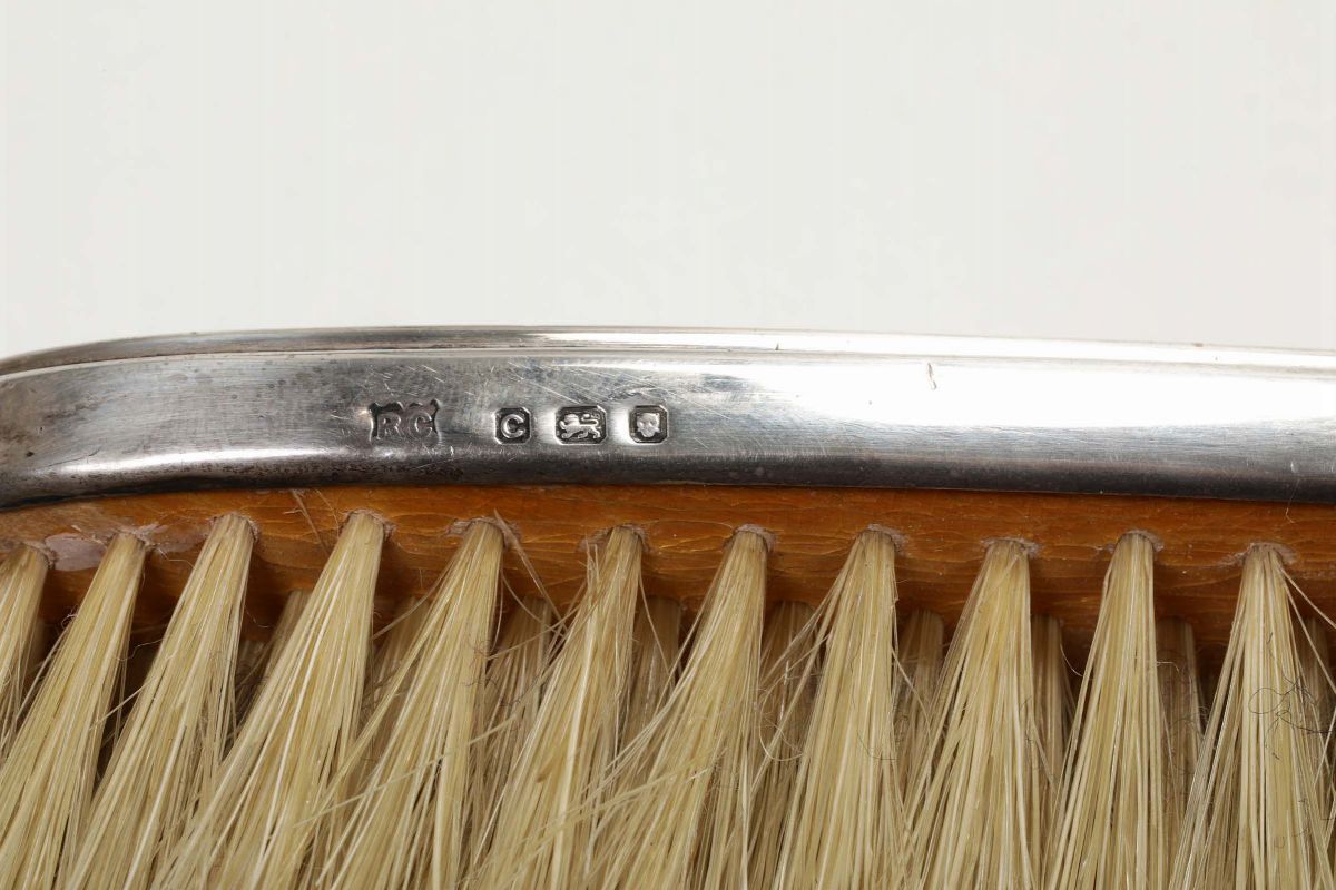 Necessaire da Toilette in Argento, Londra Fine XIX Secolo
