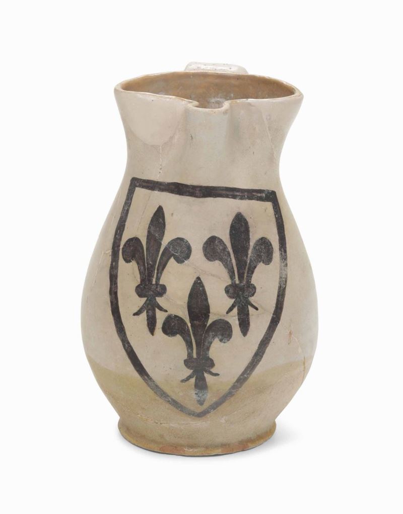 Boccale Viterbo, fine XIV - inizio XV secolo  - Auction Majolica and Porcelains - II - Cambi Casa d'Aste