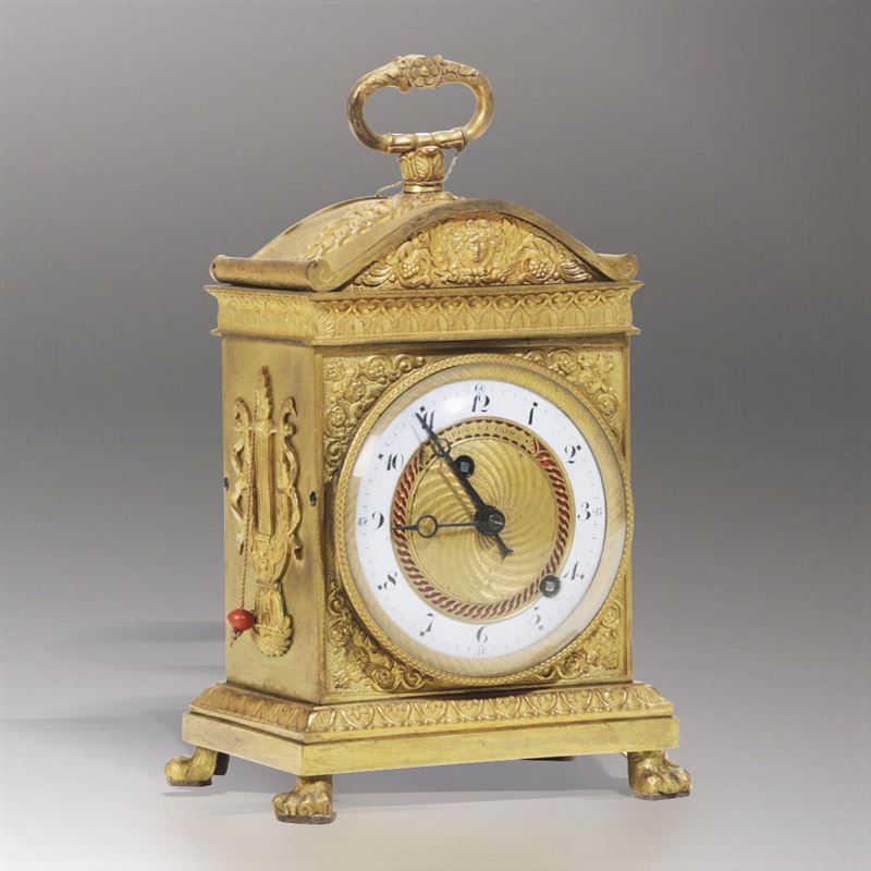 A bronze clock, France, Carl X period  - Auction Antique Clocks - Cambi Casa d'Aste