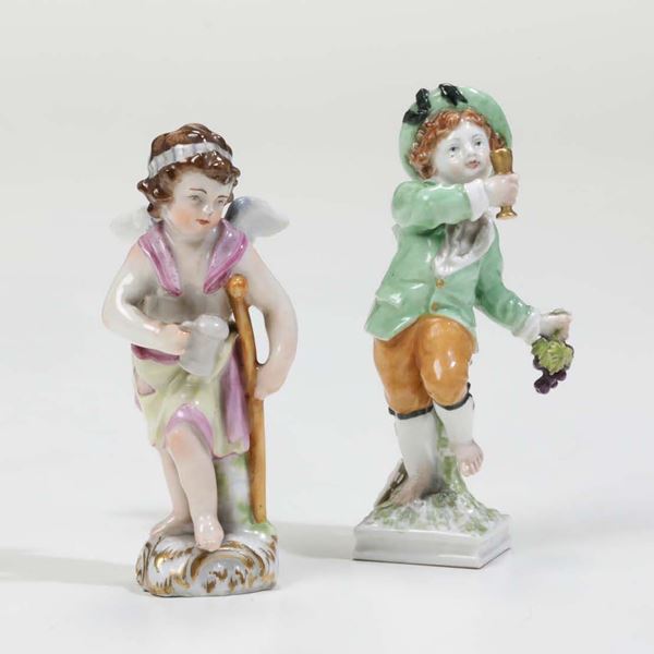 Due figurine Berlino, XIX e XX secolo
