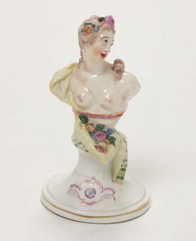Piccolo Busto Nymphenburg, XX Secolo Modello di Franz Anton Bustelli, 1757-1760