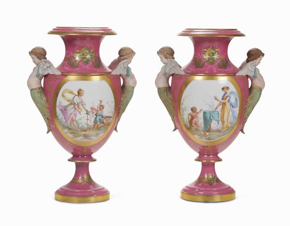 Coppia di vasi Francia, fine del XIX secolo