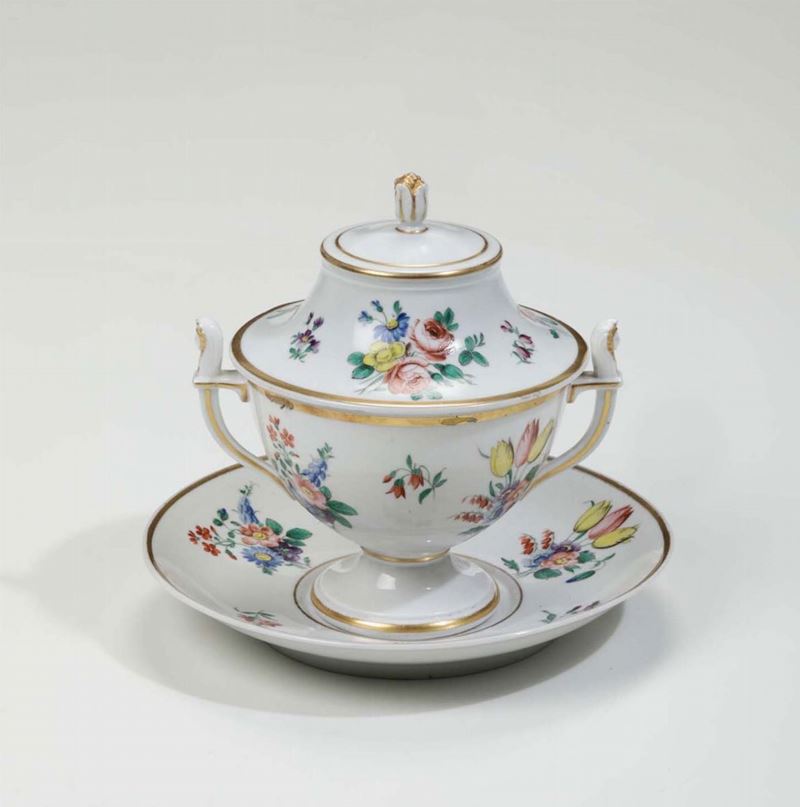 Tazza da brodo Doccia, Manifattura Ginori, 1810-1820  - Asta Asta a Tempo Ceramiche - III - Cambi Casa d'Aste