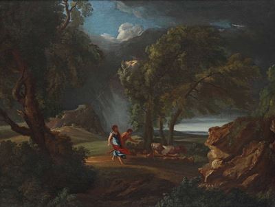 Pieter Mulier Detto il Tempesta (haarlem 1637 - Milano 1701), Attribuito Apaesaggio con Tempesta ...