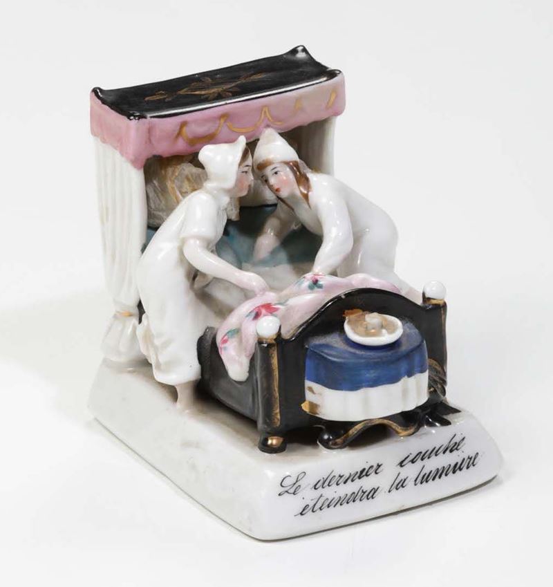 Gruppetto Probabilmente Francia, XIX secolo  - Auction Ceramics - Cambi Casa d'Aste