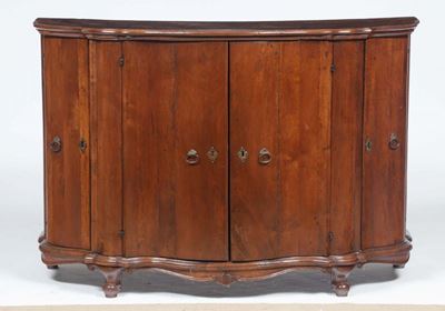 Credenza Scantonata in Stile Luigi XV, XIX Secolo
