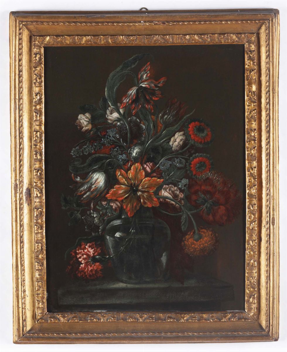 Scuola Italiana del XVIII Secolonatura Morta con Vaso di Fiori