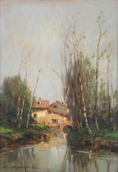 Cleto Moiraghi (1880-1943)paesaggi Fluviali