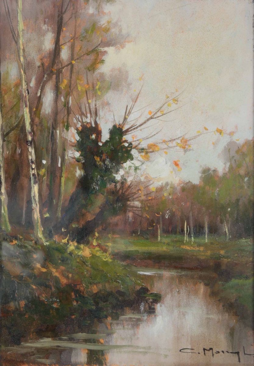 Cleto Moiraghi (1880-1943)paesaggi Fluviali