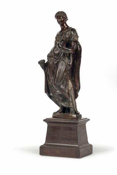 Flora Farnese in Bronzo Fuso e Cesellato. Roma Fine XVIII Secolo, Ambito di Giacomo Zuffoli (roma...