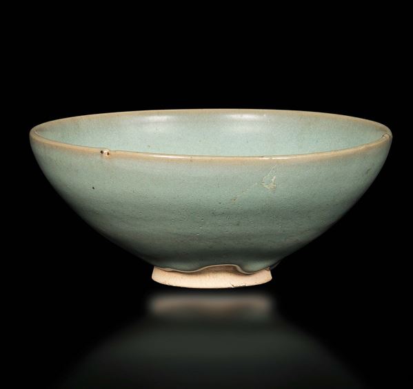 Coppa Jun in verde acquamarina, Cina, Dinastia Song (960-1279)