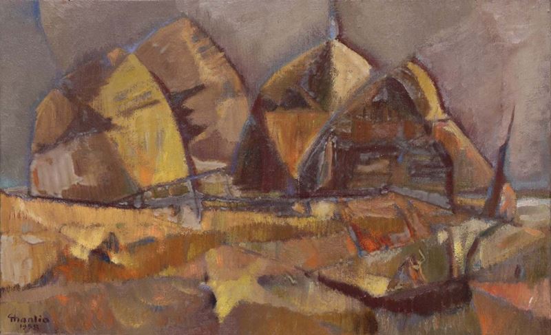 Manlio Guberti Helfrich (1917 - 2003) Astrazione  - Asta Asta a Tempo Arredi e Antiquariato - V - Cambi Casa d'Aste