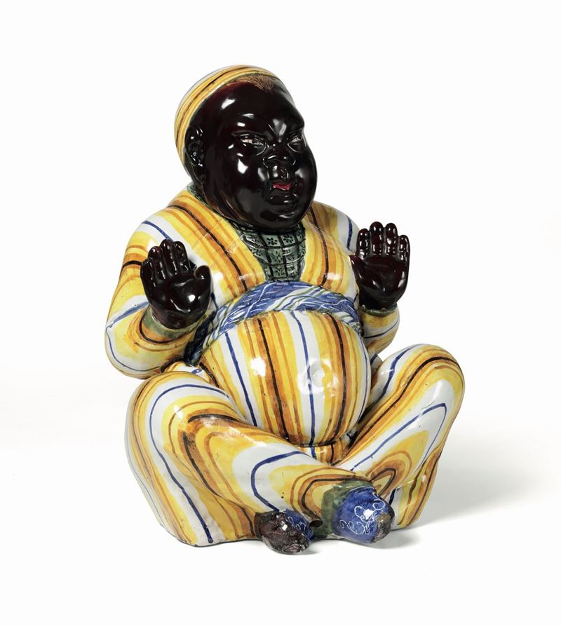 Figura di Budai Bruxelles, XVIII secolo  - Auction Majolica and Porcelain - Cambi Casa d'Aste
