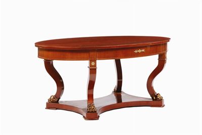 Tavolo Lastronato in Stile Neoclassico, XIX-XX Secolo