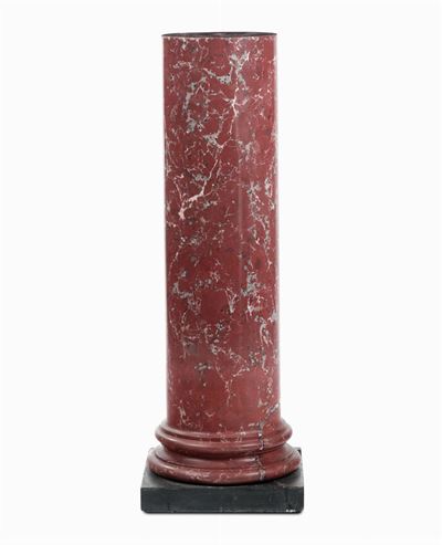 Colonna in Marmo Rosso, XIX-XX Secolo