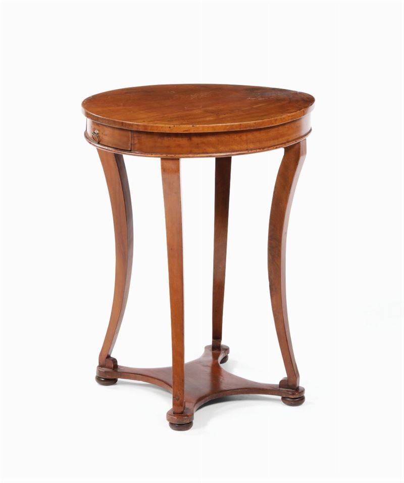 Tavolino in legno lastronato, XIX secolo  - Asta Antiquariato - I - Cambi Casa d'Aste