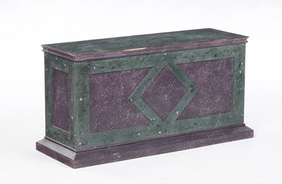 Base in Stile Neoclassico in Legno Dipinto, XIX-XX Secolo