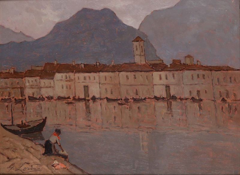 Giovanni Lomi (1889-1969) Pescarenico  - Auction 19th and 20th Century Paintings - Cambi Casa d'Aste
