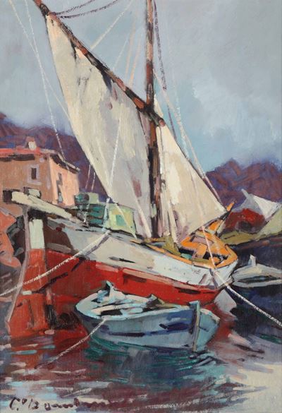Carlo Domenici (1898-1981)veliero e Barche