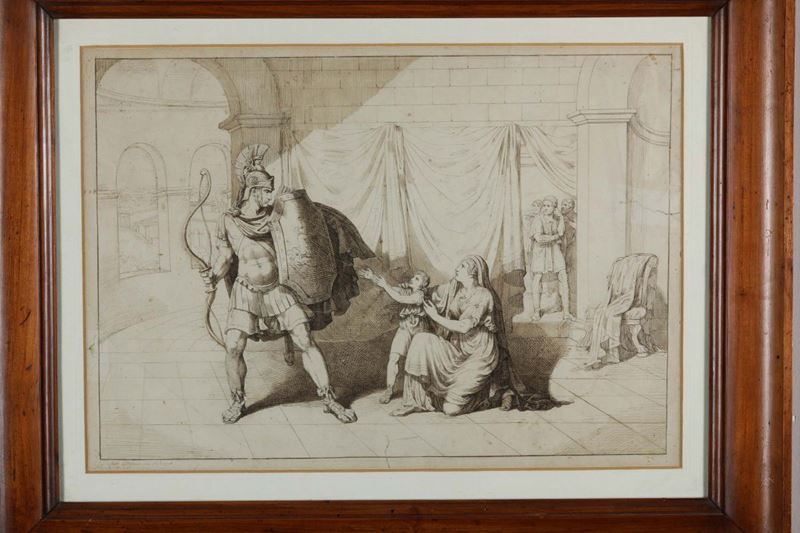 Pittore del XIX-XX secolo Scena neoclassica  - Auction Paintings and Drawings Timed Auction - I - Cambi Casa d'Aste